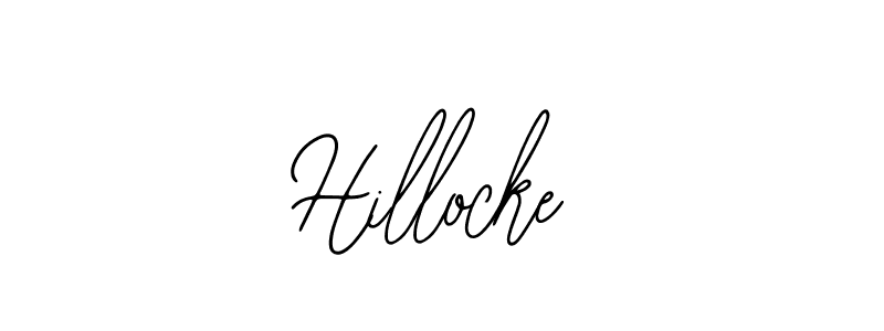 Design your own signature with our free online signature maker. With this signature software, you can create a handwritten (Bearetta-2O07w) signature for name Hillocke. Hillocke signature style 12 images and pictures png