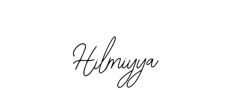 The best way (Bearetta-2O07w) to make a short signature is to pick only two or three words in your name. The name Hilmiyya include a total of six letters. For converting this name. Hilmiyya signature style 12 images and pictures png