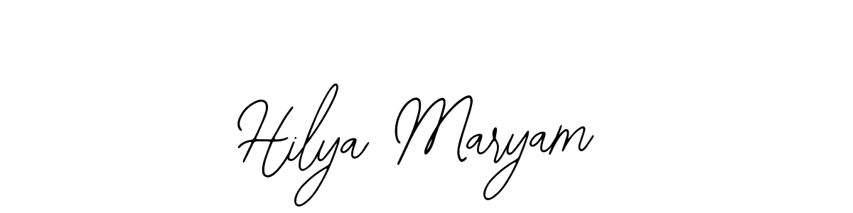 Design your own signature with our free online signature maker. With this signature software, you can create a handwritten (Bearetta-2O07w) signature for name Hilya Maryam. Hilya Maryam signature style 12 images and pictures png