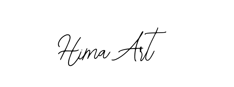 Use a signature maker to create a handwritten signature online. With this signature software, you can design (Bearetta-2O07w) your own signature for name Hima Art. Hima Art signature style 12 images and pictures png