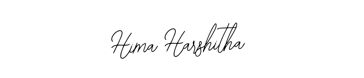 The best way (Bearetta-2O07w) to make a short signature is to pick only two or three words in your name. The name Hima Harshitha include a total of six letters. For converting this name. Hima Harshitha signature style 12 images and pictures png