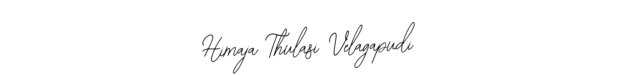 Create a beautiful signature design for name Himaja Thulasi Velagapudi. With this signature (Bearetta-2O07w) fonts, you can make a handwritten signature for free. Himaja Thulasi Velagapudi signature style 12 images and pictures png