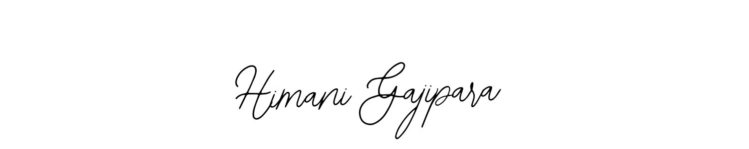 Design your own signature with our free online signature maker. With this signature software, you can create a handwritten (Bearetta-2O07w) signature for name Himani Gajipara. Himani Gajipara signature style 12 images and pictures png