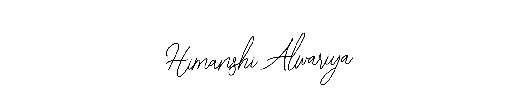 How to make Himanshi Alwariya name signature. Use Bearetta-2O07w style for creating short signs online. This is the latest handwritten sign. Himanshi Alwariya signature style 12 images and pictures png