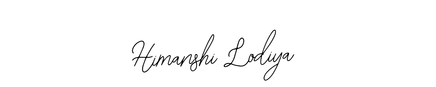 You should practise on your own different ways (Bearetta-2O07w) to write your name (Himanshi Lodiya) in signature. don't let someone else do it for you. Himanshi Lodiya signature style 12 images and pictures png