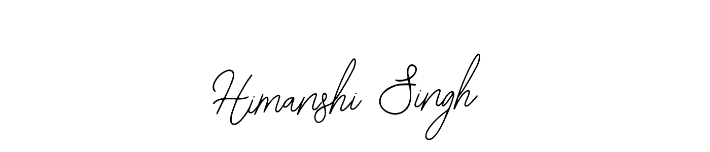 How to make Himanshi Singh name signature. Use Bearetta-2O07w style for creating short signs online. This is the latest handwritten sign. Himanshi Singh signature style 12 images and pictures png
