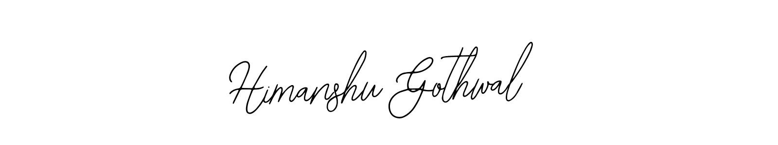 How to make Himanshu Gothwal name signature. Use Bearetta-2O07w style for creating short signs online. This is the latest handwritten sign. Himanshu Gothwal signature style 12 images and pictures png