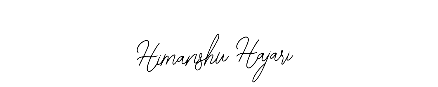 Use a signature maker to create a handwritten signature online. With this signature software, you can design (Bearetta-2O07w) your own signature for name Himanshu Hajari. Himanshu Hajari signature style 12 images and pictures png