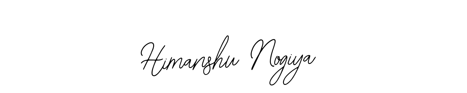 How to make Himanshu Nogiya name signature. Use Bearetta-2O07w style for creating short signs online. This is the latest handwritten sign. Himanshu Nogiya signature style 12 images and pictures png