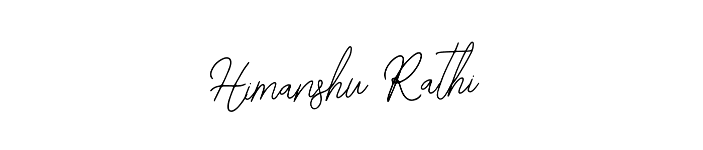 How to make Himanshu Rathi name signature. Use Bearetta-2O07w style for creating short signs online. This is the latest handwritten sign. Himanshu Rathi signature style 12 images and pictures png