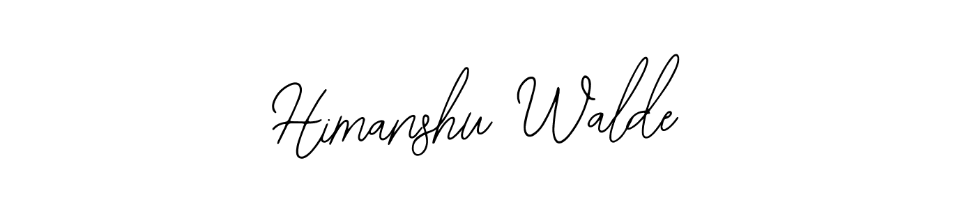 Also You can easily find your signature by using the search form. We will create Himanshu Walde name handwritten signature images for you free of cost using Bearetta-2O07w sign style. Himanshu Walde signature style 12 images and pictures png