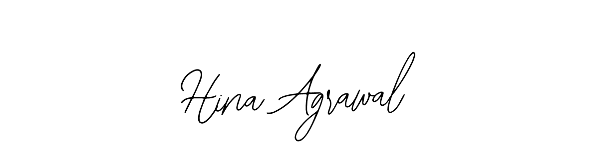 Bearetta-2O07w is a professional signature style that is perfect for those who want to add a touch of class to their signature. It is also a great choice for those who want to make their signature more unique. Get Hina Agrawal name to fancy signature for free. Hina Agrawal signature style 12 images and pictures png