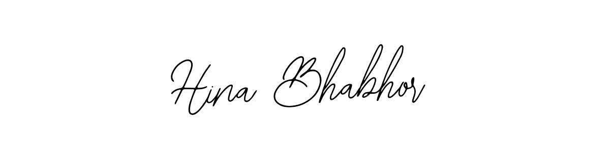 Hina Bhabhor stylish signature style. Best Handwritten Sign (Bearetta-2O07w) for my name. Handwritten Signature Collection Ideas for my name Hina Bhabhor. Hina Bhabhor signature style 12 images and pictures png