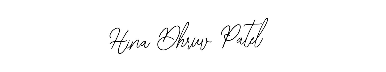 Create a beautiful signature design for name Hina Dhruv Patel. With this signature (Bearetta-2O07w) fonts, you can make a handwritten signature for free. Hina Dhruv Patel signature style 12 images and pictures png