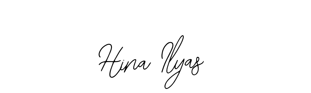 Bearetta-2O07w is a professional signature style that is perfect for those who want to add a touch of class to their signature. It is also a great choice for those who want to make their signature more unique. Get Hina Ilyas name to fancy signature for free. Hina Ilyas signature style 12 images and pictures png