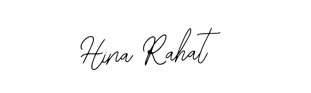 How to make Hina Rahat name signature. Use Bearetta-2O07w style for creating short signs online. This is the latest handwritten sign. Hina Rahat signature style 12 images and pictures png