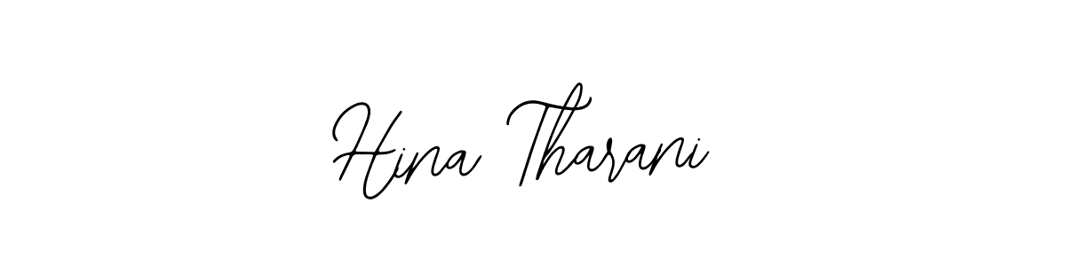 You should practise on your own different ways (Bearetta-2O07w) to write your name (Hina Tharani) in signature. don't let someone else do it for you. Hina Tharani signature style 12 images and pictures png