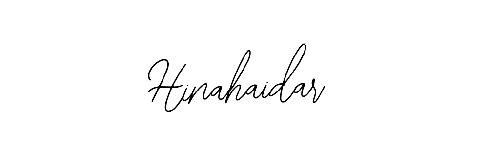 The best way (Bearetta-2O07w) to make a short signature is to pick only two or three words in your name. The name Hinahaidar include a total of six letters. For converting this name. Hinahaidar signature style 12 images and pictures png