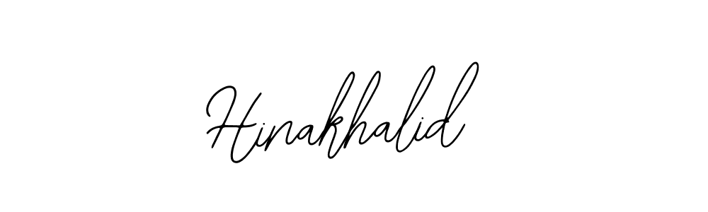 Design your own signature with our free online signature maker. With this signature software, you can create a handwritten (Bearetta-2O07w) signature for name Hinakhalid. Hinakhalid signature style 12 images and pictures png