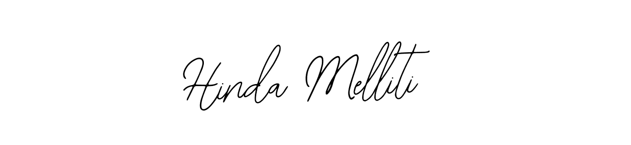 Design your own signature with our free online signature maker. With this signature software, you can create a handwritten (Bearetta-2O07w) signature for name Hinda Melliti. Hinda Melliti signature style 12 images and pictures png