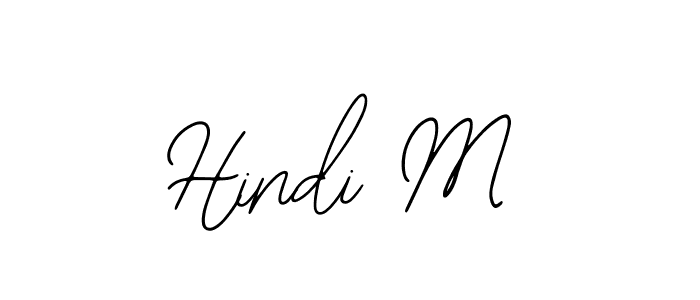 The best way (Bearetta-2O07w) to make a short signature is to pick only two or three words in your name. The name Hindi M include a total of six letters. For converting this name. Hindi M signature style 12 images and pictures png