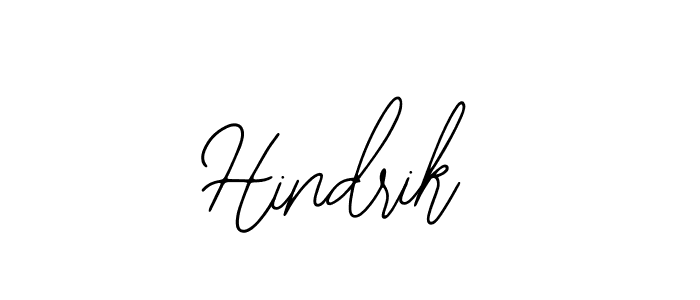 How to make Hindrik name signature. Use Bearetta-2O07w style for creating short signs online. This is the latest handwritten sign. Hindrik signature style 12 images and pictures png