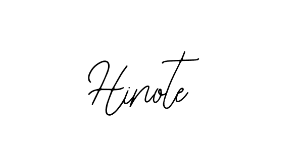 How to make Hinote signature? Bearetta-2O07w is a professional autograph style. Create handwritten signature for Hinote name. Hinote signature style 12 images and pictures png