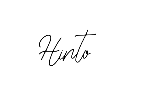 How to make Hinto signature? Bearetta-2O07w is a professional autograph style. Create handwritten signature for Hinto name. Hinto signature style 12 images and pictures png