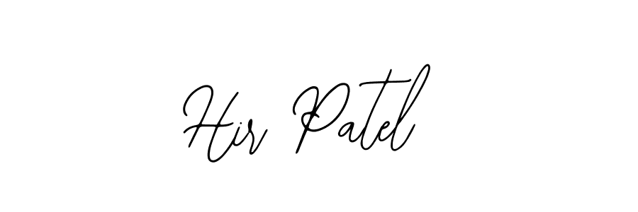 Use a signature maker to create a handwritten signature online. With this signature software, you can design (Bearetta-2O07w) your own signature for name Hir Patel. Hir Patel signature style 12 images and pictures png
