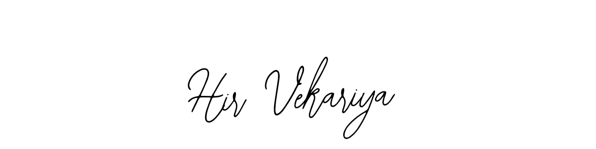 Make a beautiful signature design for name Hir Vekariya. With this signature (Bearetta-2O07w) style, you can create a handwritten signature for free. Hir Vekariya signature style 12 images and pictures png
