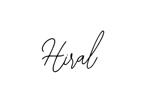 You should practise on your own different ways (Bearetta-2O07w) to write your name (Hiral) in signature. don't let someone else do it for you. Hiral signature style 12 images and pictures png