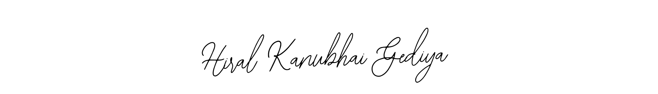Create a beautiful signature design for name Hiral Kanubhai Gediya. With this signature (Bearetta-2O07w) fonts, you can make a handwritten signature for free. Hiral Kanubhai Gediya signature style 12 images and pictures png