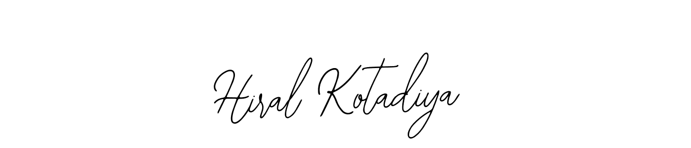 Hiral Kotadiya stylish signature style. Best Handwritten Sign (Bearetta-2O07w) for my name. Handwritten Signature Collection Ideas for my name Hiral Kotadiya. Hiral Kotadiya signature style 12 images and pictures png