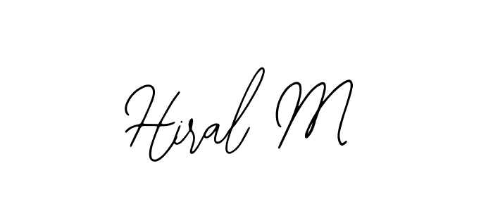 How to make Hiral M signature? Bearetta-2O07w is a professional autograph style. Create handwritten signature for Hiral M name. Hiral M signature style 12 images and pictures png