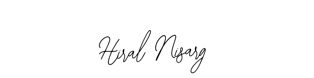 This is the best signature style for the Hiral Nisarg name. Also you like these signature font (Bearetta-2O07w). Mix name signature. Hiral Nisarg signature style 12 images and pictures png