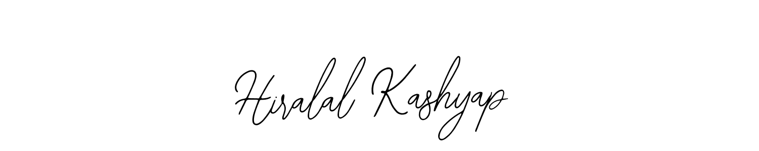 Design your own signature with our free online signature maker. With this signature software, you can create a handwritten (Bearetta-2O07w) signature for name Hiralal Kashyap. Hiralal Kashyap signature style 12 images and pictures png