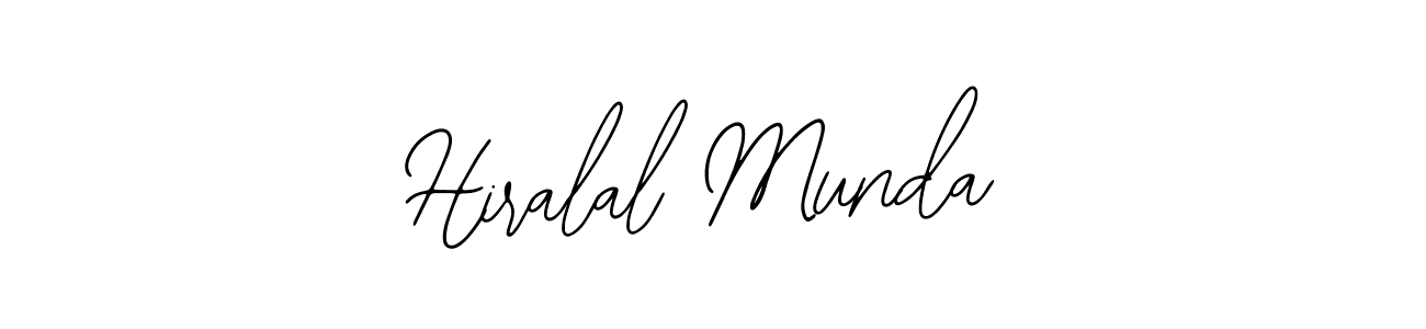 The best way (Bearetta-2O07w) to make a short signature is to pick only two or three words in your name. The name Hiralal Munda include a total of six letters. For converting this name. Hiralal Munda signature style 12 images and pictures png