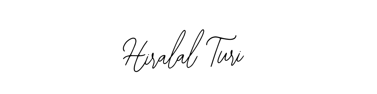 How to make Hiralal Turi name signature. Use Bearetta-2O07w style for creating short signs online. This is the latest handwritten sign. Hiralal Turi signature style 12 images and pictures png