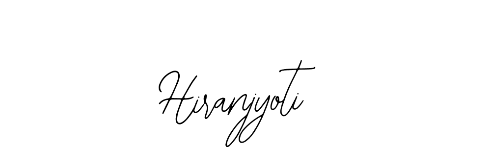 How to make Hiranjyoti name signature. Use Bearetta-2O07w style for creating short signs online. This is the latest handwritten sign. Hiranjyoti signature style 12 images and pictures png