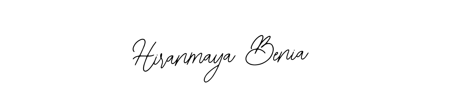 Also we have Hiranmaya Benia name is the best signature style. Create professional handwritten signature collection using Bearetta-2O07w autograph style. Hiranmaya Benia signature style 12 images and pictures png