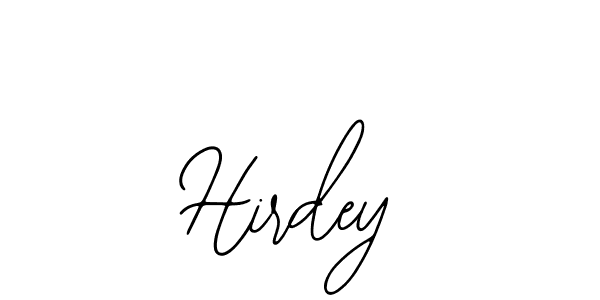 Use a signature maker to create a handwritten signature online. With this signature software, you can design (Bearetta-2O07w) your own signature for name Hirdey. Hirdey signature style 12 images and pictures png