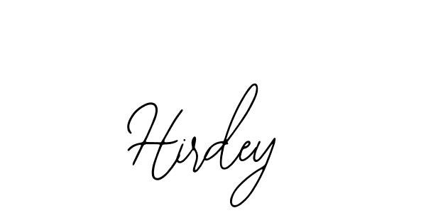 Use a signature maker to create a handwritten signature online. With this signature software, you can design (Bearetta-2O07w) your own signature for name Hirdey. Hirdey signature style 12 images and pictures png