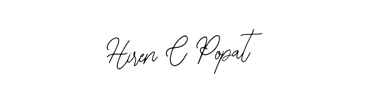 This is the best signature style for the Hiren C Popat name. Also you like these signature font (Bearetta-2O07w). Mix name signature. Hiren C Popat signature style 12 images and pictures png