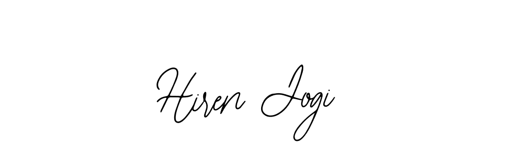 Design your own signature with our free online signature maker. With this signature software, you can create a handwritten (Bearetta-2O07w) signature for name Hiren Jogi. Hiren Jogi signature style 12 images and pictures png