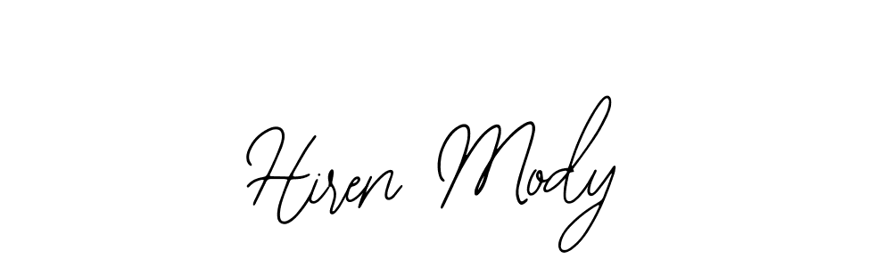 It looks lik you need a new signature style for name Hiren Mody. Design unique handwritten (Bearetta-2O07w) signature with our free signature maker in just a few clicks. Hiren Mody signature style 12 images and pictures png