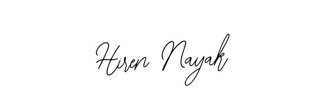 Also You can easily find your signature by using the search form. We will create Hiren Nayak name handwritten signature images for you free of cost using Bearetta-2O07w sign style. Hiren Nayak signature style 12 images and pictures png