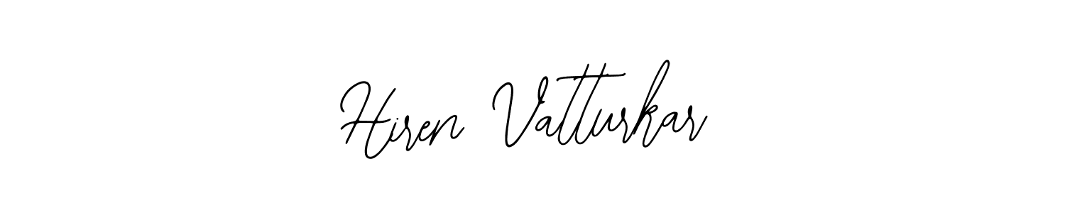 Create a beautiful signature design for name Hiren Vatturkar. With this signature (Bearetta-2O07w) fonts, you can make a handwritten signature for free. Hiren Vatturkar signature style 12 images and pictures png