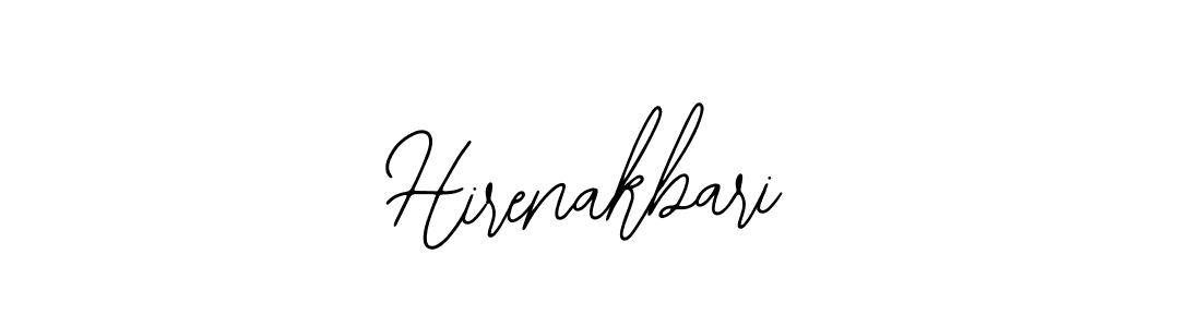 How to make Hirenakbari signature? Bearetta-2O07w is a professional autograph style. Create handwritten signature for Hirenakbari name. Hirenakbari signature style 12 images and pictures png