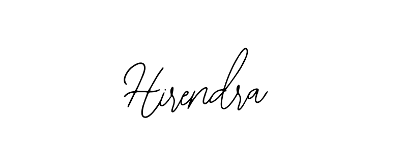 How to make Hirendra name signature. Use Bearetta-2O07w style for creating short signs online. This is the latest handwritten sign. Hirendra signature style 12 images and pictures png