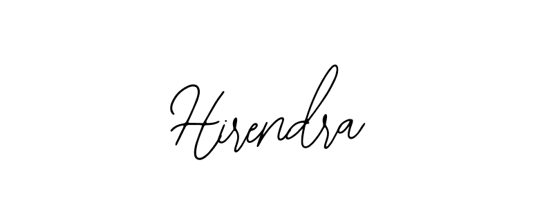 How to make Hirendra name signature. Use Bearetta-2O07w style for creating short signs online. This is the latest handwritten sign. Hirendra signature style 12 images and pictures png